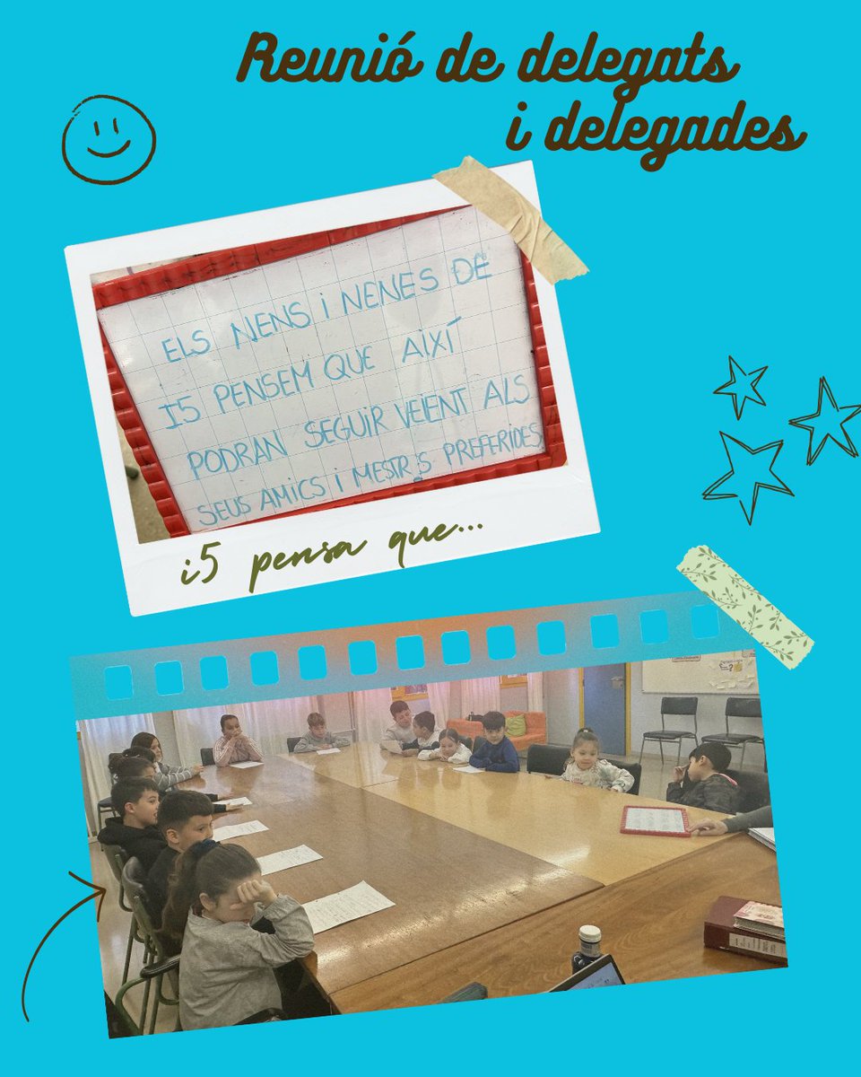 El divendres, 31 de gener vam realitzar una reunió amb delegats i delegades. Van venir dos assistents de cada classe de primària i dos representants d'Infantil. Van opinar sobre la gran notícia del centre: el curs vinent serem l'Institut Escola Canyelles.