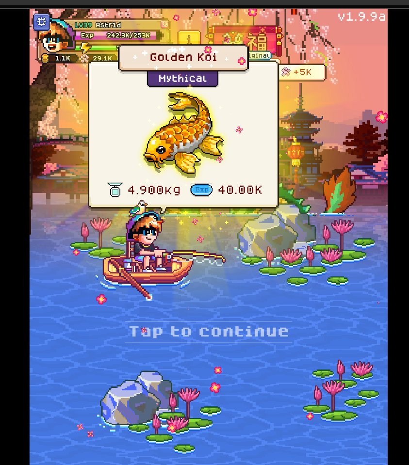 MichaelGamolo's tweet photo. First Koi for the Evening, Let's fcking go!!  
How many Koi you've got? at @FishingFrenzyCo 

@Kind_HQ 
#KindCreator https://t.co/jCWi4eYTuK