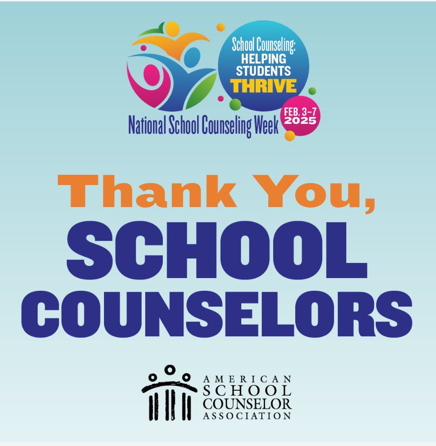 📚Happy National School Counseling Week!📚

This week, we celebrate the incredible School Counselors of Canutillo ISD who go above and beyond to support our students’ academic success, emotional well-being, and future goals. 💙💛

Thank you from the bottom of our hearts!