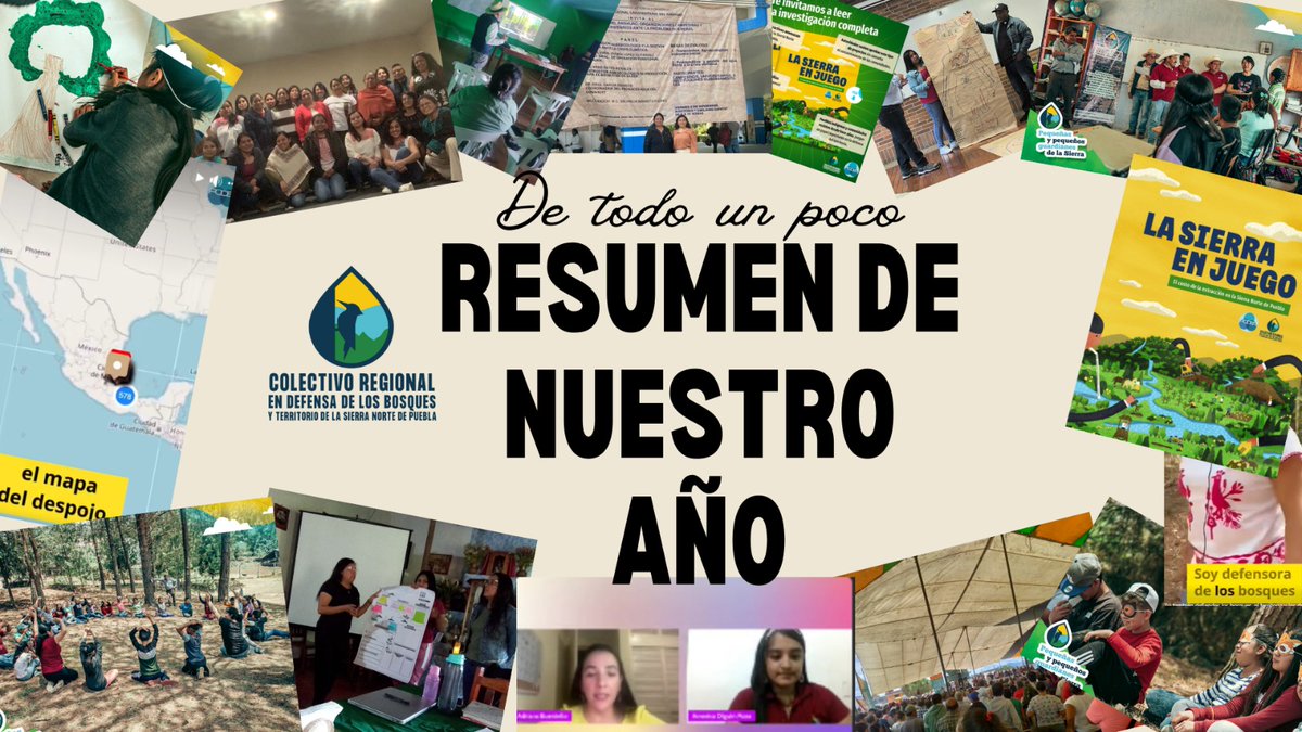 DefensaBosques's tweet photo. ✨ 2024: Un año de transformación para el Colectivo Regional en Defensa de los Bosques y Territorio de la Sierra Norte de Puebla 🌍✨Este año fortalecimos la defensa de nuestros bosques 🌲 con capacitación comunitaria 📚. https://t.co/N2sznN5p7q