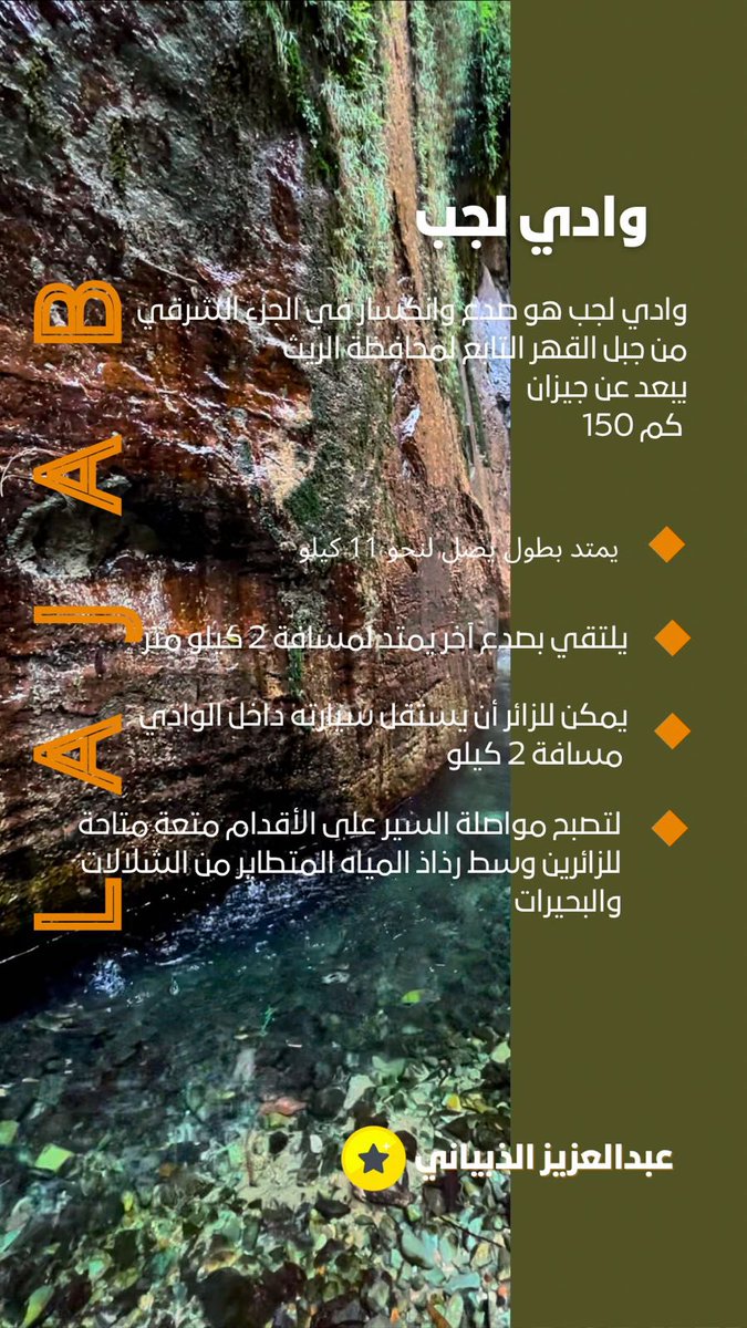 TMediaA1812's tweet photo. #مسارات_عبدالعزيز 
أنطلقت هذا الأسبوع  #مسارات_عبدالعزيز 
وأول المسارات مسار جازان الذي سوف يقضي وقت بين السواحل البحرية والجزر والجبال.
#اليوم_الثالث : مسار #وادي_لجب_جازان..
برعاية:#جمعية_الإعلام_السياحي 
@abdualazizhm 
@AhmedAlKhateeb https://t.co/DUi4HEGr3b