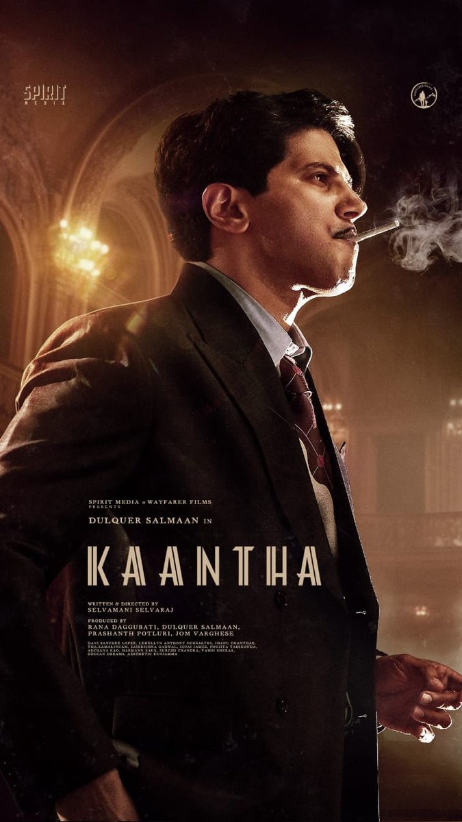 dsfwai_kerala's tweet photo. Unveiling the mesmerizing second look of #Kaantha! ✨🔥 @dulQuer stuns yet again in this intriguing avatar. Stay tuned for more surprises! #KaanthaSecondLook #DulquerSalmaan https://t.co/wfTe8yu6te