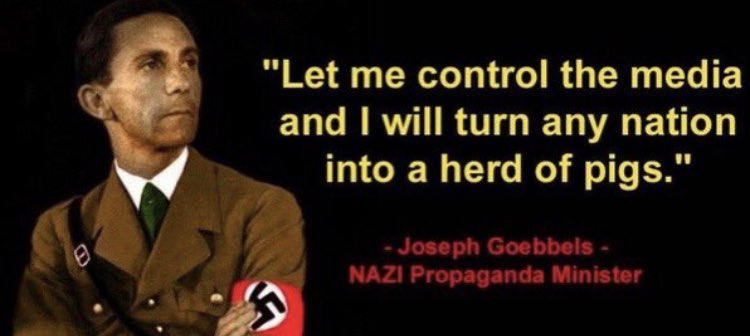 <a href="/CalltoActivism/">CALL TO ACTIVISM</a> <a href="/MalcolmNance/">Malcolm Nance</a> Very soon Dear Leader Donald will only permit pre-approved questions from far-right media outlets like Fox News. 

Trump will seize control of the media and put a halt to freedom of the press. 

🇺🇸 America is no longer the land of the free. 

#Trump #TrumpIsAFascist