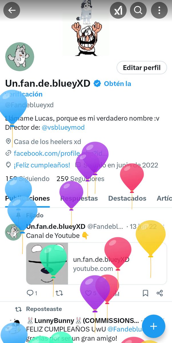 Fandeblueyxd's tweet photo. Que bonitos globos :3 https://t.co/X8unEtl2T1