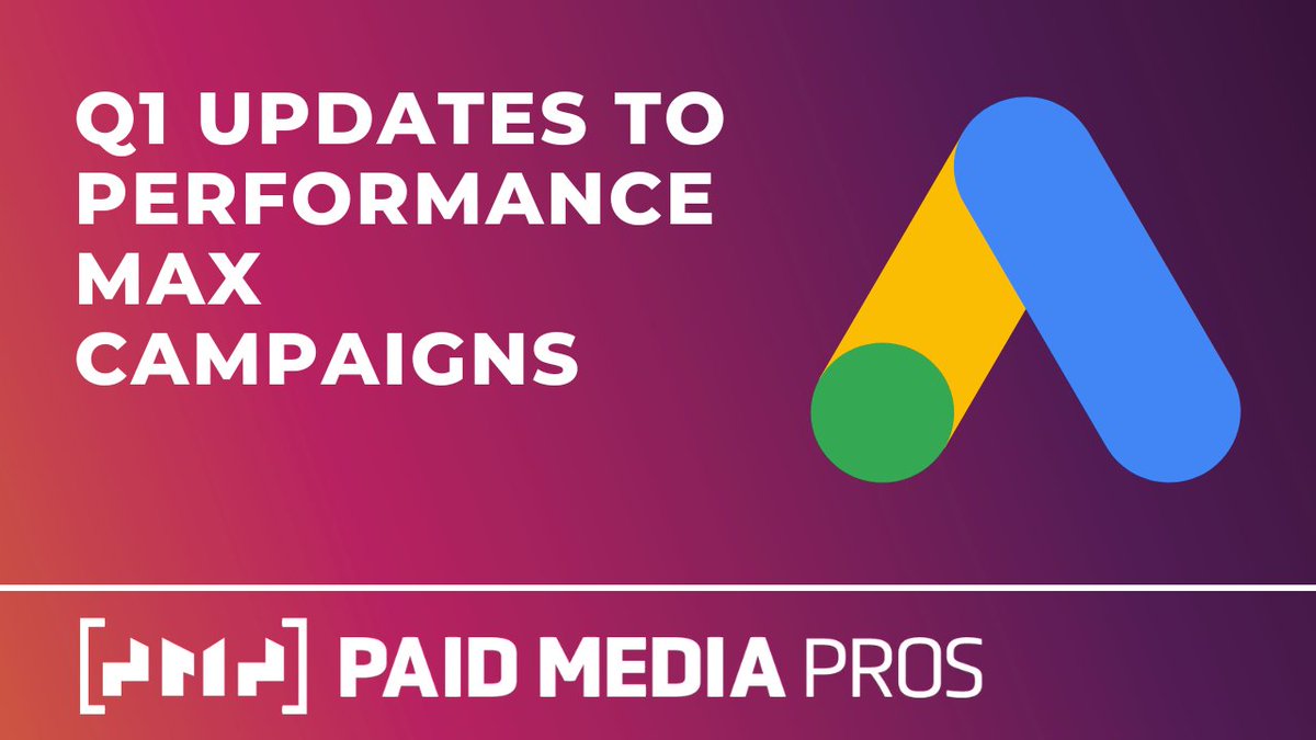 Joe Martinez (@milwaukeeppc) on Twitter photo Learn about the upcoming updates to #GoogleAds Performance Max campaigns on the <a href="/PaidMediaPros/">Paid Media Pros</a>
channel. >> youtu.be/KNkRyQlqMCc Learn about the upcoming updates to #GoogleAds Performance Max campaigns on the <a href="/PaidMediaPros/">Paid Media Pros</a>
channel. >> youtu.be/KNkRyQlqMCc