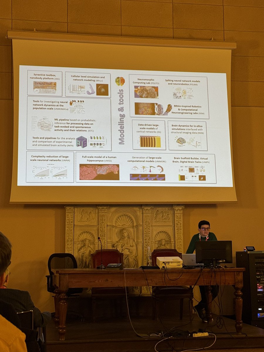 APE-Lab's #cobrawap software featured in the talk by #EBRAINSItaly scientific coordinator Rosanna Migliore at the "Computational #Neuroscience in #MNESYS" meeting in Pavia, highlighting contact points between the two #PNRR projects.
#brain #models #simulations #hpc #dataanalysis