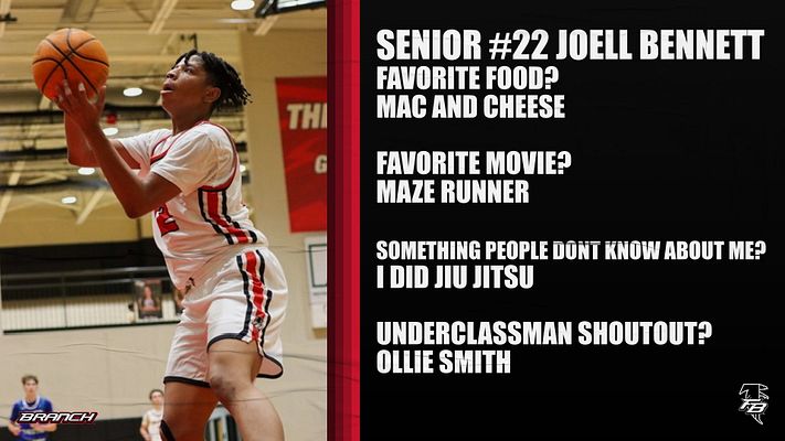 branchboysbball's tweet image. As we prepare for Senior Night, it's time to get to know our 3 seniors.
Up First: Joell Bennett