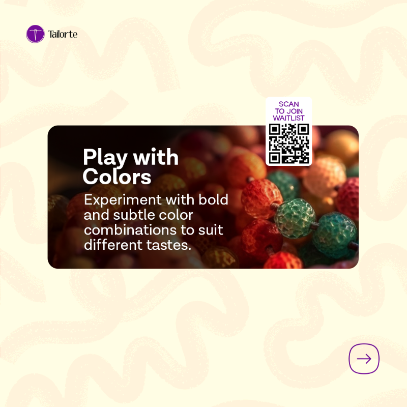 TailorteApp's tweet photo. Are you a Beadmaker? Stay ahead in the fashion industry with Tailorte, the ultimate app for fashion creators.
๐ Join the waitlist for early access to exclusive insights!
#Tailorte #FashionTech #Beadmakers #JewelryDesign #HandmadeJewelry #FashionBusiness
