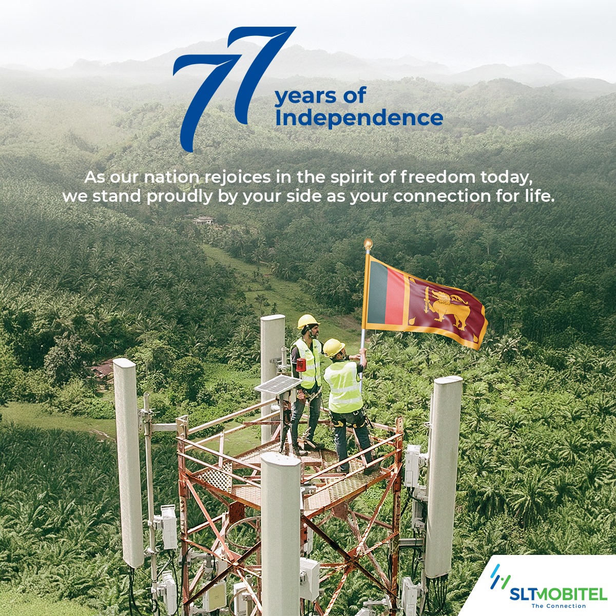 slt_mobitel's tweet photo. Celebrating 77 years of independence with Sri Lanka ๐ฑ๐ฐโจ
As our nation moves forward, SLT-MOBITEL remains your trusted partner, keeping you connected every step of the way. Here's to progress, unity, and a future powered by seamless connectivity!
#SLTMobitel #ConnectionForLife #IndependenceDay