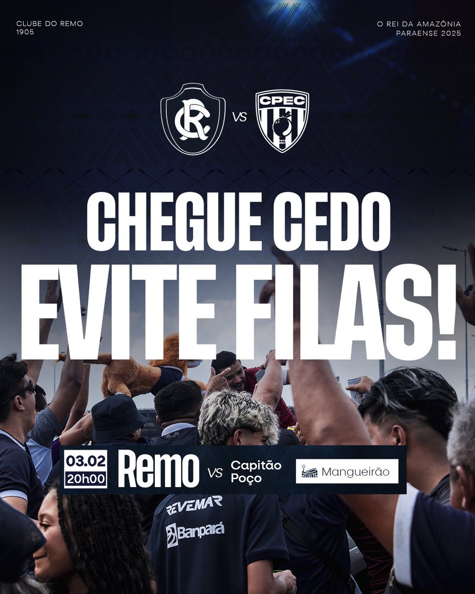ClubeDoRemo's tweet photo. Se liga, Fenômeno Azul: vai colar no Mangueirão mais tarde? Olho nos avisos! 🫡

Vamos fazer nossa parte para uma festa linda no Mangueirão! 🤜🤛

#OReiDaAmazônia #Banparazão2025 #REMxCAP https://t.co/VSSg5EuIlm