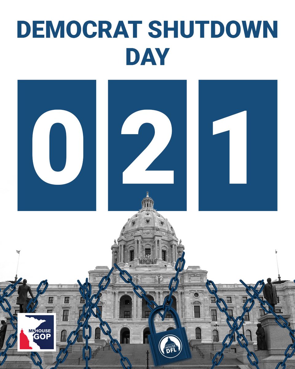 Mondays 🥱
Minnesotans and House Republicans across our state are BACK to work this morning. HOUSE DEMOCRATS are still staying home! Vacation’s over—time to clock in!