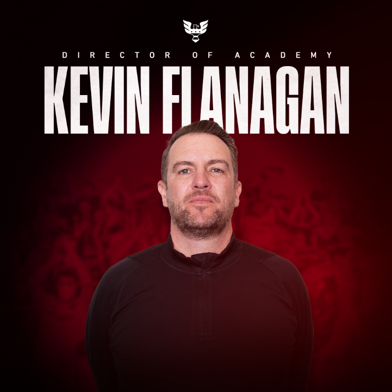 dcunited's tweet photo. Welcome to the Black-and-Red, Kevin! 🦅

We've hired Kevin Flanagan as Director of @DCUyouth &amp; Player Development.