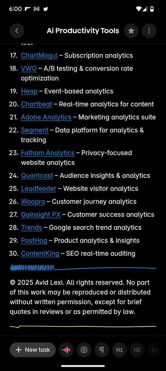 AdaptToMonk's tweet photo. Want Ai Productivity Tools?
1. Writing &amp; Blogging ✍️
2. Graphic Design &amp; Image Editing 🎨
3. Video Editing 🎥
4. Audio Editing &amp; Podcasting 🎙️
5. Social Media Management 📱
6. Animation &amp; Motion Graphics 🎬
7. Live  Webinars 🎥
8. Content Curation &amp; More 🔍
Comment "free" https://t.co/nq5kixGu5Z