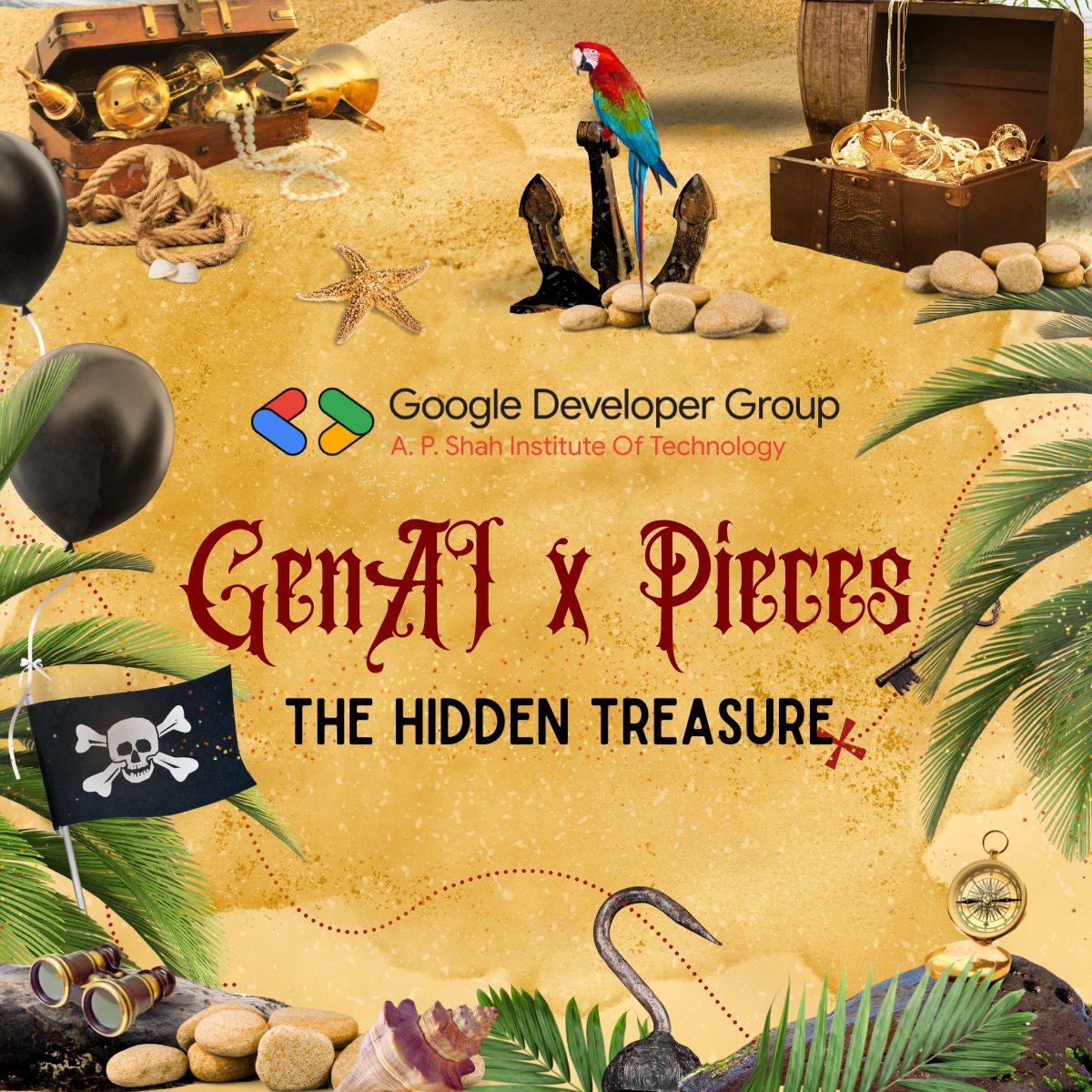 gdg_apsit's tweet photo. 🚀 Launching GenAI x Pieces: The Hidden Treasure 🏴‍☠️

Discover AI-powered automation with Pieces—a smart coding companion that captures context, manages snippets &amp; supports multiple LLMs. ⚡ Limited tickets! Stay tuned for a game-changing experience! 🎟️🔥 

#AI #Automation https://t.co/lTSqDewCns