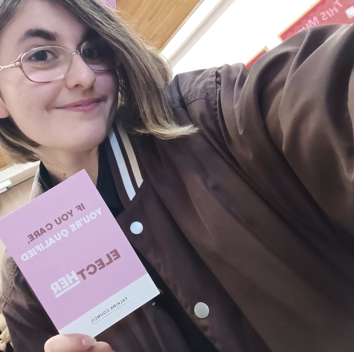 Gemmazzburgh's tweet photo. First step to stand yesterday  
Freshly inspired to keep making change (not that I stopped haha but seriously) I'm very proud to represent on the education exec and to be able to both represent and be involved in my communities 🩷

#falkirk #electher https://t.co/pmUJBE6a0P