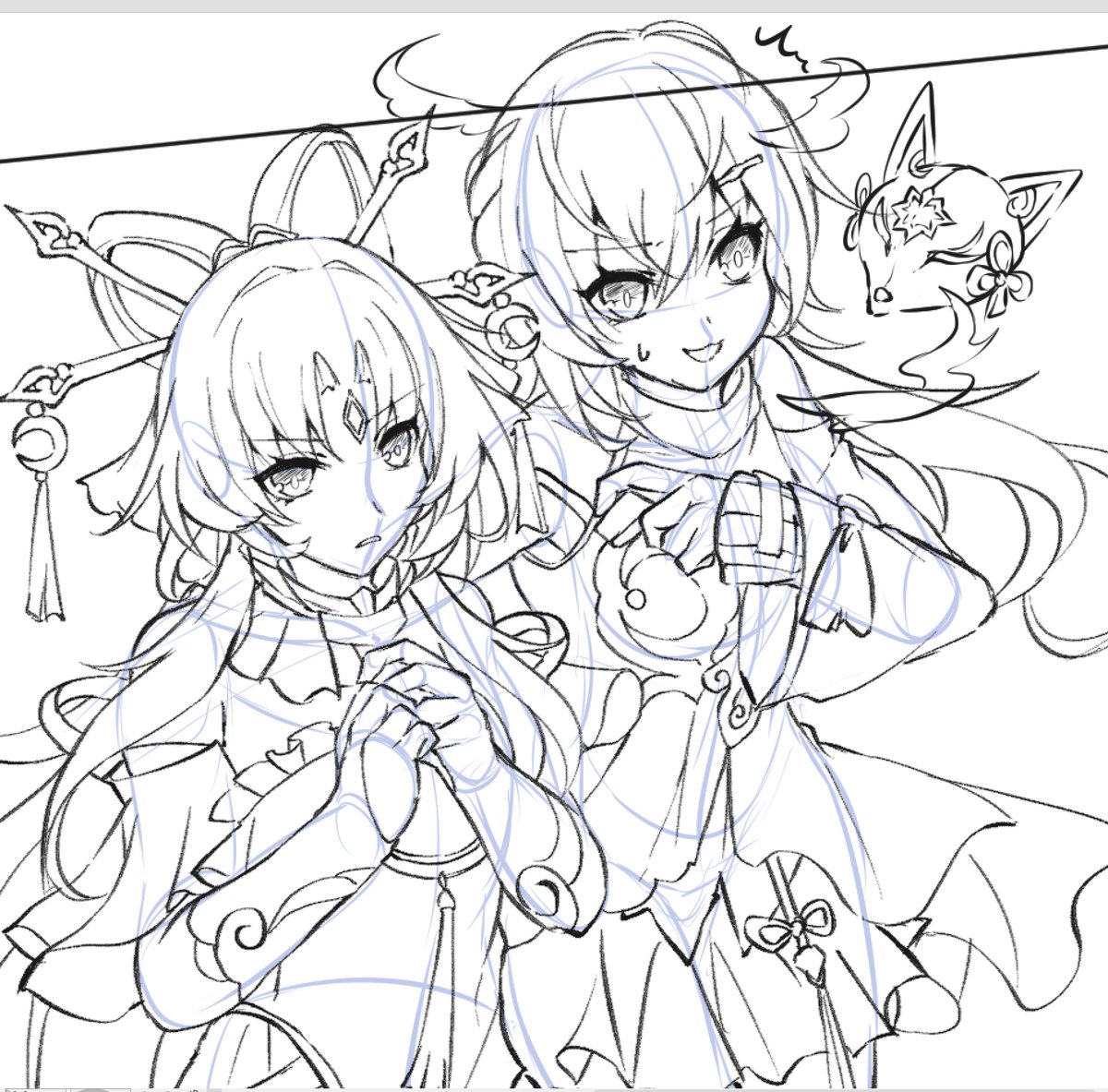 次のイラスト描き始めてます
今回は珍しい二人が出ます 