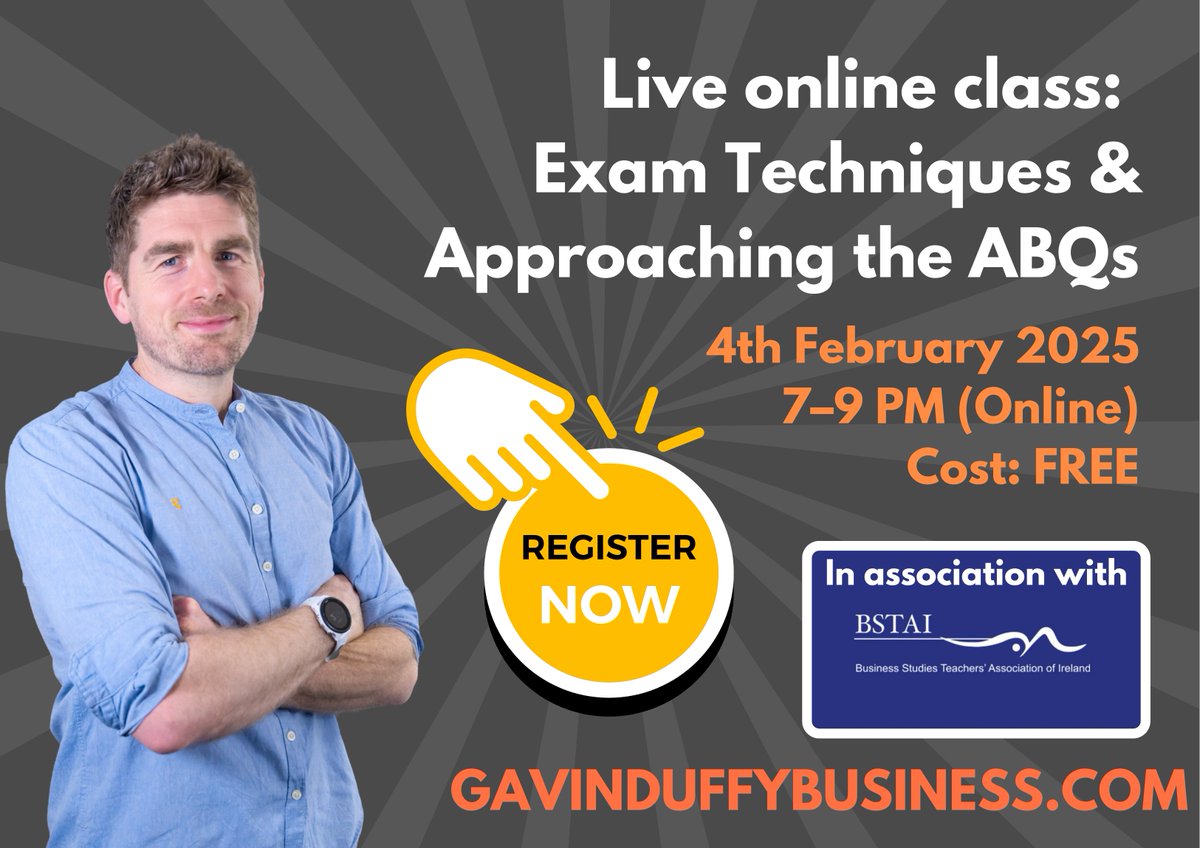 Gavin Duffy (@gavintbg) on Twitter photo Thanks to <a href="/BSTAI_Limerick/">BSTAI LIMERICK</a> I'll be hosting a teacher and student webinar - let me know if there is anything you'd like me to cover if you are attending - it's free and a link will be sent to everyone signed up with a downloadable workpack as well #lcbusiness Thanks to <a href="/BSTAI_Limerick/">BSTAI LIMERICK</a> I'll be hosting a teacher and student webinar - let me know if there is anything you'd like me to cover if you are attending - it's free and a link will be sent to everyone signed up with a downloadable workpack as well #lcbusiness