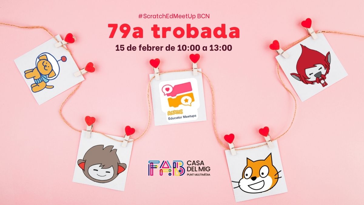 💕 El MeetUp 79è de #ScratchEdMeetUp BCN està aquí! 
 i estem enamorats de la vostra participació activa: compartint experiències, aprenentatges, dubtes i somriures.

🗓 15 de febrer  
🕙 10:00 - 13:00  
📍 Casa del Mig, <a href="/fab_casadelmig/">FAB Casa del Mig</a>

Participa!💕

meetup.com/es-ES/scratche…