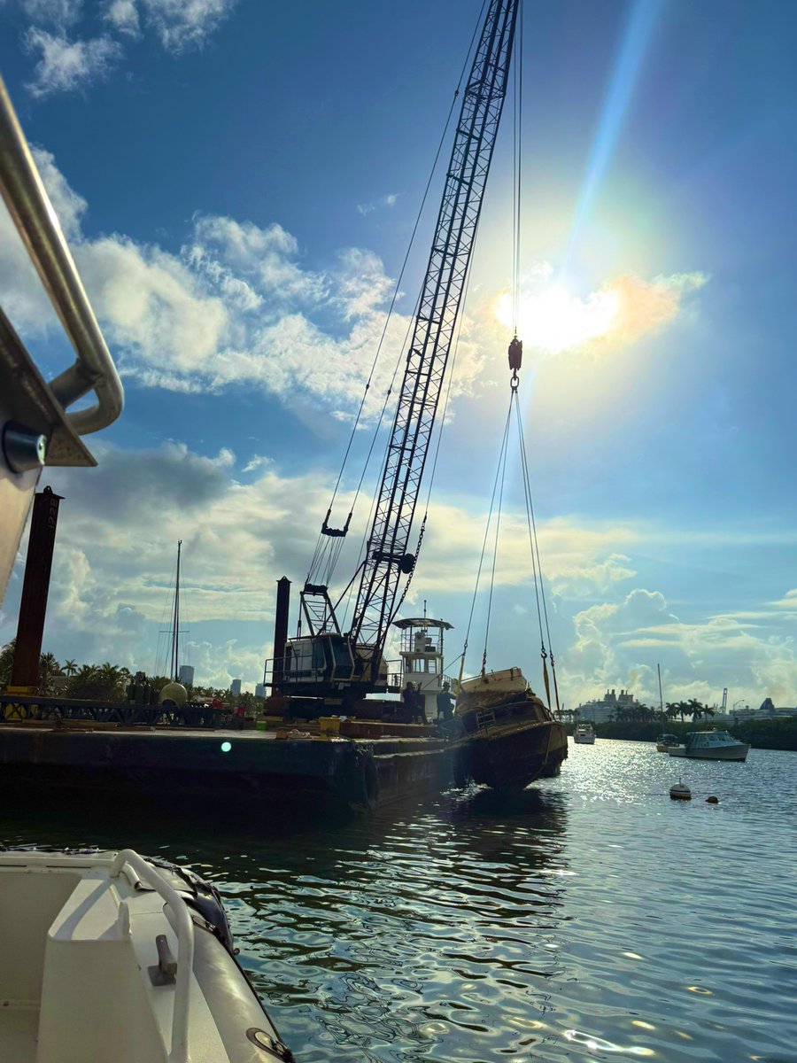 City of Miami Marine Patrol Detail (@mpdmarinepatrol) on Twitter photo Thanks to <a href="/MiamiMarinas/">Miami Marinas</a> and <a href="/MiamiDadeRER/">MiamiDade County RER</a> the waters of #BiscayneBay will be a little cleaner. Five derelict vessels were removed recently from the area surrounding #DinnerKey and #WatsonIsland eliminating these hazards to navigation and the environment. 🛥️🏗️🌊🐟 Thanks to <a href="/MiamiMarinas/">Miami Marinas</a> and <a href="/MiamiDadeRER/">MiamiDade County RER</a> the waters of #BiscayneBay will be a little cleaner. Five derelict vessels were removed recently from the area surrounding #DinnerKey and #WatsonIsland eliminating these hazards to navigation and the environment. 🛥️🏗️🌊🐟