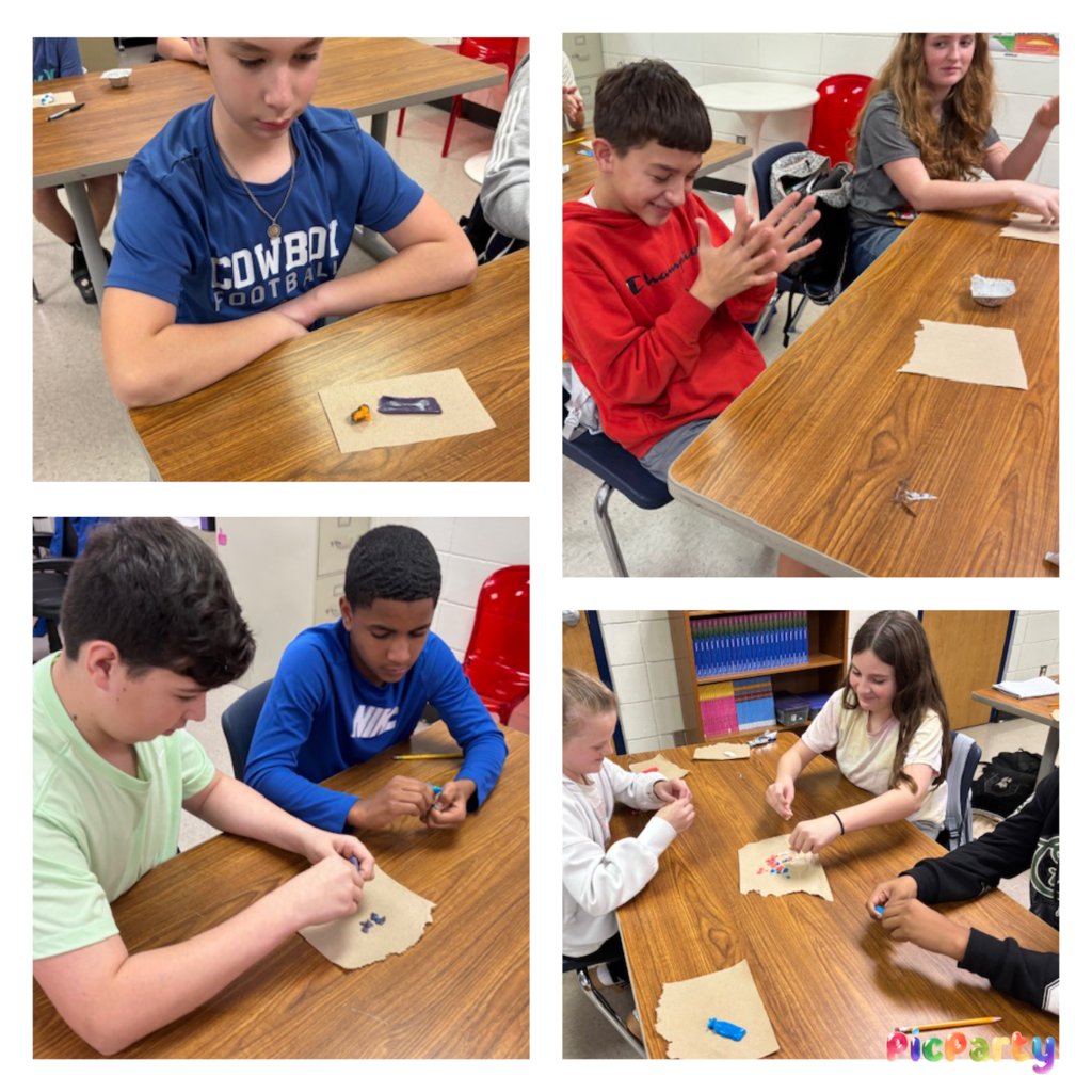 RideforEISD's tweet photo. 🍬✨ Learning about rocks has never been sweeter! Our 6th graders are crafting sedimentary, metamorphic, and igneous rocks using Airheads! #RockCycle #ScienceIsSweet #HandsOnLearning #EducationFun https://t.co/KdYWrHhnX0