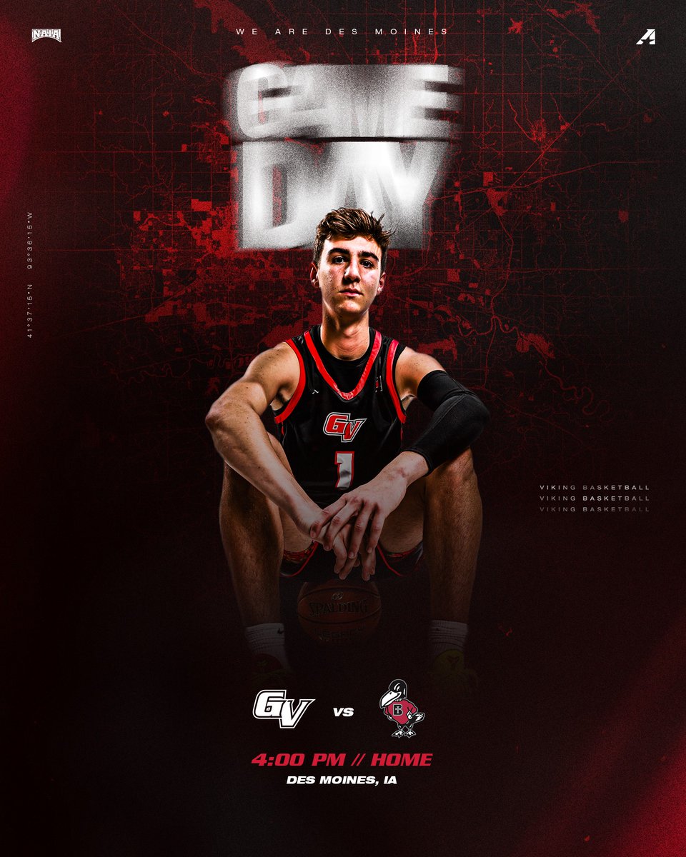 Viking Athletics (@vikingathletics) on Twitter photo M🏀 | #GAMEDAY | <a href="/GVVikingMBB/">Grand View Men's Basketball</a>
🆚 Benedictine College
📍 Des Moines, IA
⏰ 4:00 PM
📈 ow.ly/bm8W50US3Xr
📹 ow.ly/zfye50US3Xq
🎟️ ow.ly/EZU050US3Xu
#WEAREDSM M🏀 | #GAMEDAY | <a href="/GVVikingMBB/">Grand View Men's Basketball</a>
🆚 Benedictine College
📍 Des Moines, IA
⏰ 4:00 PM
📈 ow.ly/bm8W50US3Xr
📹 ow.ly/zfye50US3Xq
🎟️ ow.ly/EZU050US3Xu
#WEAREDSM