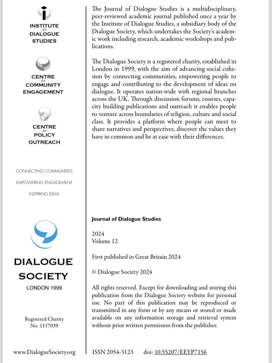 DialogueSociety's tweet photo. The latest edition of the Journal of Dialogue Studies is out! 📢📖 This special issue explores the possibilities and limits of Dialogue in a World of Political Populisms. Click the link to read: 🔗 https://t.co/HkaukVxtZj #DialogueStudies #PoliticalPopulism https://t.co/GAp61HWLe6