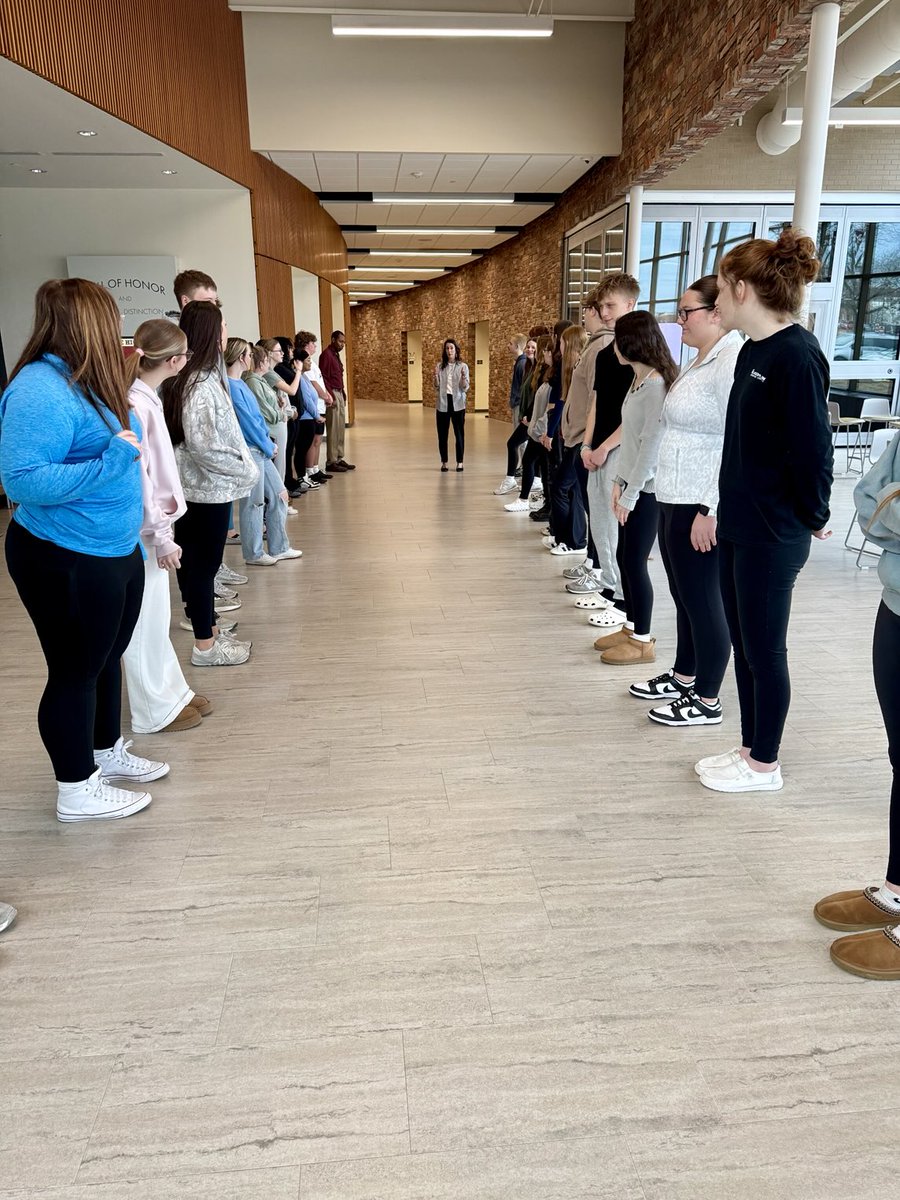 debaenem's tweet photo. Our Grow Your Own future educators learning spatial awareness of students. Super interesting how different everyone interprets personal space. https://t.co/vLUsSlCOYy