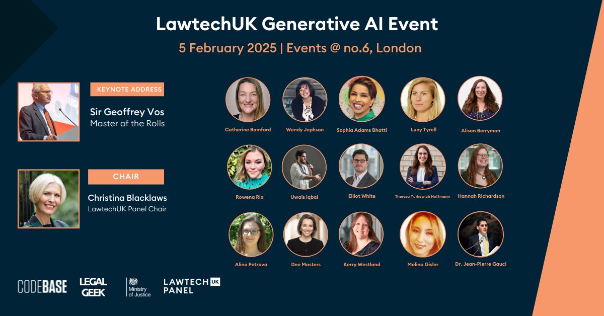 Tomorrow is our highly-anticipated Generative AI Event in London! Our expert panel of speakers will be covering how AI is impacting all areas of legal. 

This event is now at capacity. If you managed to bag a ticket, we’ll see you there!

#GenAI #A2J #LawTech #LegalTech