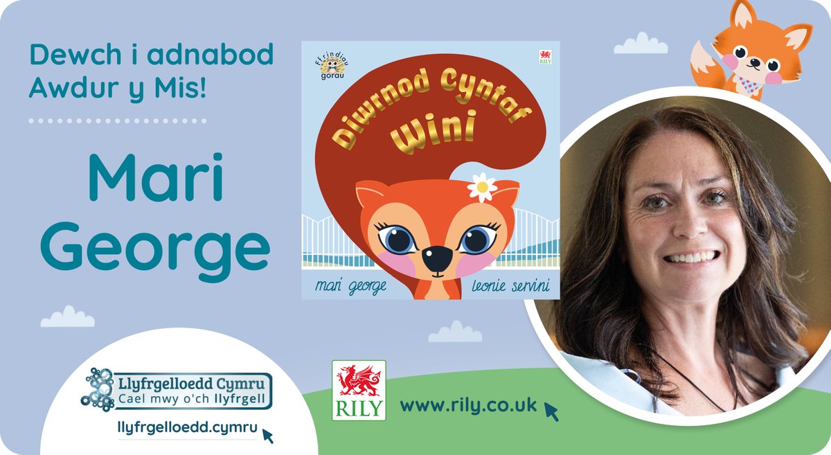 LlyfrgellCymru (@llyfrgellcymru) on Twitter photo Ein Hawdur y Mis yw Mari George!
Diwrnod Cyntaf Wini yw llyfr diweddaraf Mari, wedi cyhoeddi gyda <a href="/GwasgRilyBooks/">Gwasg Rily Publications</a>
Beth oedd dylanwadau Mari wrth dyfu i fyny, a beth yw hoff genres darllen yr awdur? Yr atebion yng nghyfweliad Llyfrgelloedd Cymru:
llyfrgelloedd.cymru/aotm/mari-geor… Ein Hawdur y Mis yw Mari George!
Diwrnod Cyntaf Wini yw llyfr diweddaraf Mari, wedi cyhoeddi gyda <a href="/GwasgRilyBooks/">Gwasg Rily Publications</a>
Beth oedd dylanwadau Mari wrth dyfu i fyny, a beth yw hoff genres darllen yr awdur? Yr atebion yng nghyfweliad Llyfrgelloedd Cymru:
llyfrgelloedd.cymru/aotm/mari-geor…
