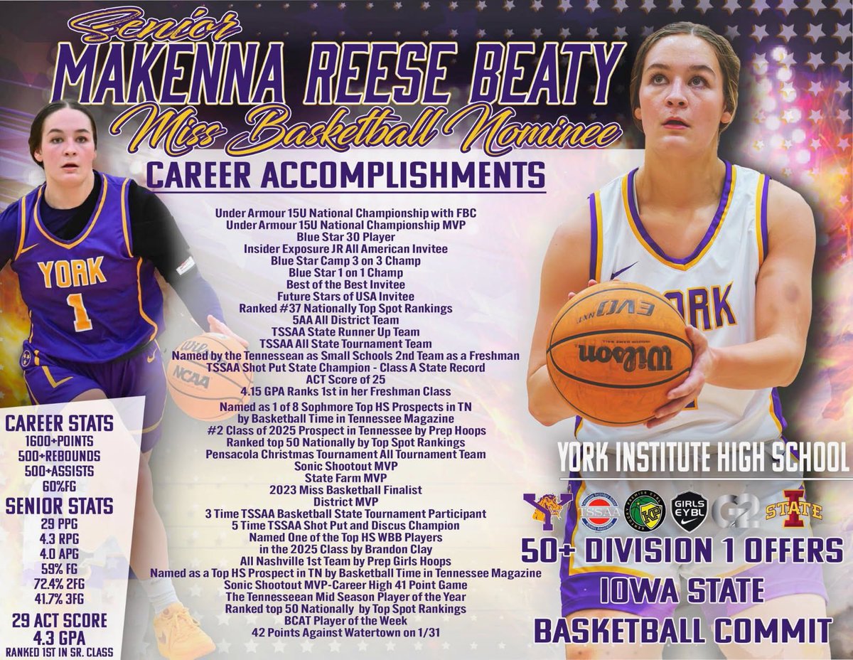 York Dragonettes (@yorkdragonettes) on Twitter photo Please consider <a href="/YorkDragonettes/">York Dragonettes</a> Senior PG <a href="/reesebeaty1/">Reese Beaty</a> for nomination as 2AA Miss Basketball. She is a credit to her family, team, school, community and TN HS Girls Basketball! Please consider <a href="/YorkDragonettes/">York Dragonettes</a> Senior PG <a href="/reesebeaty1/">Reese Beaty</a> for nomination as 2AA Miss Basketball. She is a credit to her family, team, school, community and TN HS Girls Basketball!
