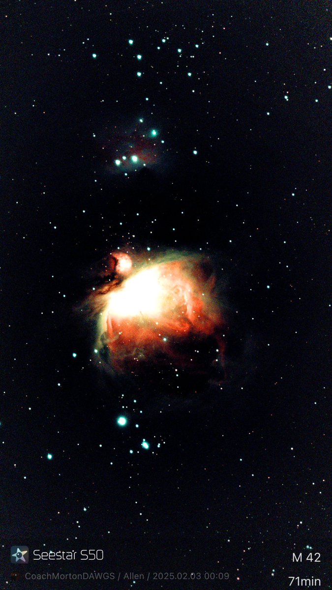 Cannot thank the <a href="/McKinneyEdFdtn/">McKinney Education Foundation</a> and their Teacher Grants enough.  We have been Bless with some Clear skies recently and these are the First Light Images from one of the Grant Items Received (Andromeda M31, Orion M42) <a href="/KendraHenke/">Dr. Kendra Henke</a> <a href="/McCollomScience/">Julia McCollom</a> <a href="/McKinneyNorthHS/">McKinney North HS</a> <a href="/mckinneyisd/">McKinney ISD</a>