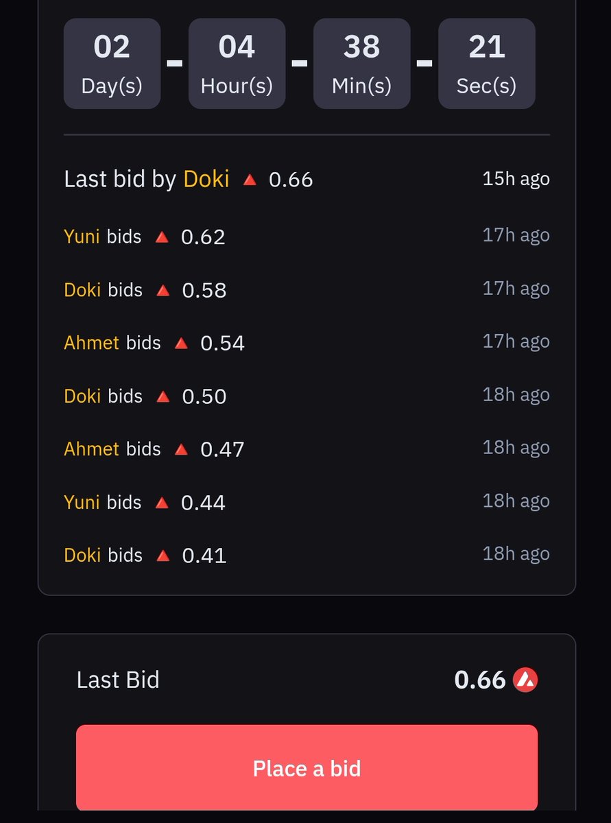 zeusNFT_95's tweet image. 🔺UPDATE AUCTION🔻
2 Days and 4 Hours left 🤘🏾🌹

Aurora Borealis #1

CURRENT BID 0.66 $AVAX 
By Dear #Doki

who wants to join to the crazy war ?!?! 😉🌹
Let's join the bid and earn a point ✨

🔗🔻
salvor.io/collections/0x…
