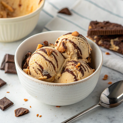 quickyrecipes_'s tweet photo. Chocolate, peanut butter, and fudge swirls – homemade Moose Tracks Ice Cream is the ultimate treat! 🍦🍫🥜✨ #IceCreamLover #MooseTracksMagic #FrozenDelight https://t.co/qEe7l5vxNQ