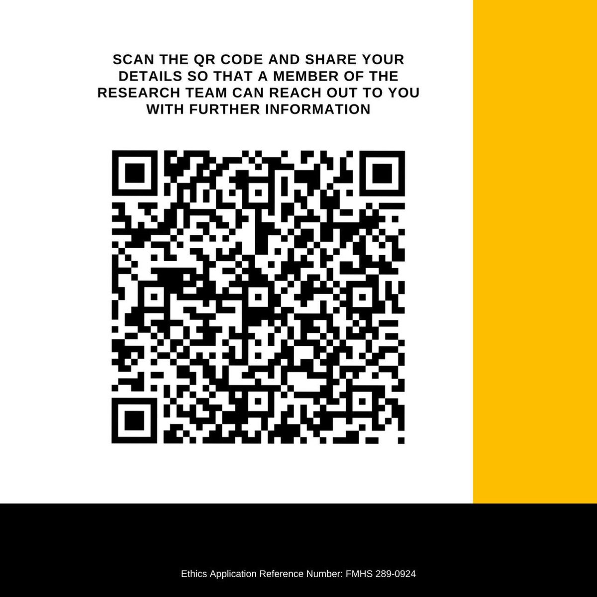 sarahhasendo's tweet image. So excited to be starting the next stage of my PhD which will involve interviewing those with a lived experience of #endometriosis about their interactions with primary health care physicians. 

If you are interested please drop a message to email on poster or scan the QR code 🎗️