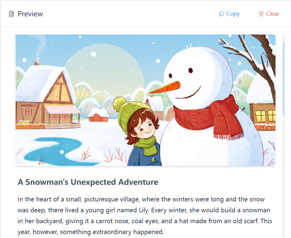 AIBlog_website's tweet image. a story about  the snowman.  
generated by AIBlog.
hope you will iie it. 🥰
#aistory #story