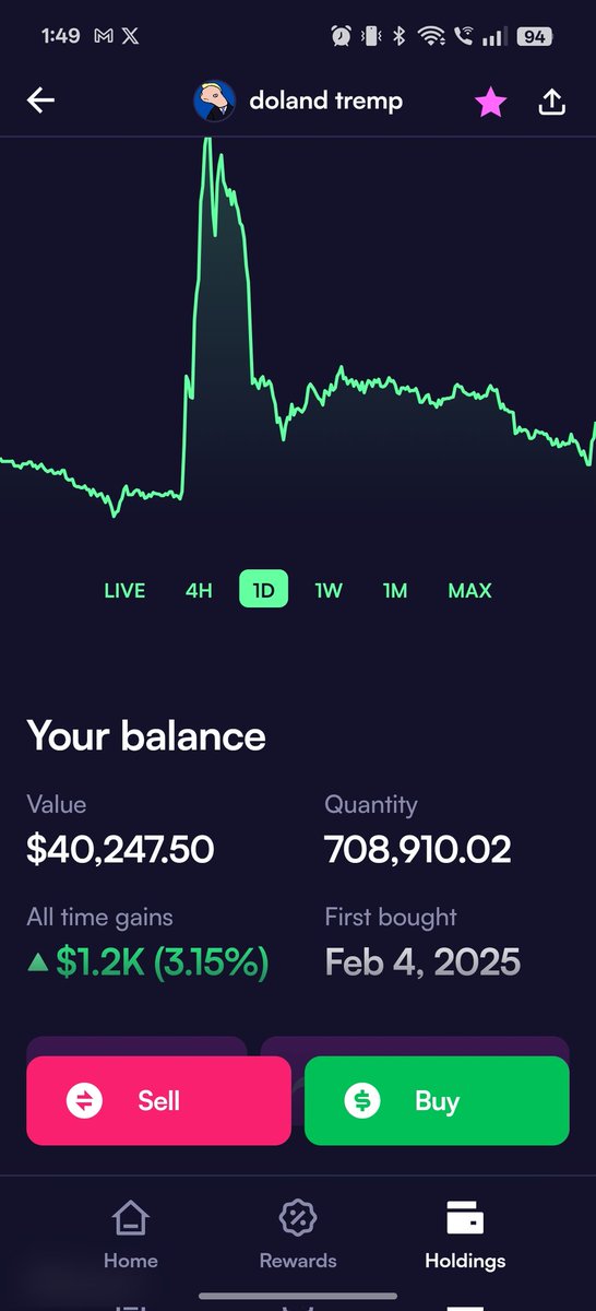 Try and turn this dip into an opportunity, coins are just discounted now. Fill up your existing bags, and also take some new positions, just filled 40k into doland tremp, I like the profile pic 😂
