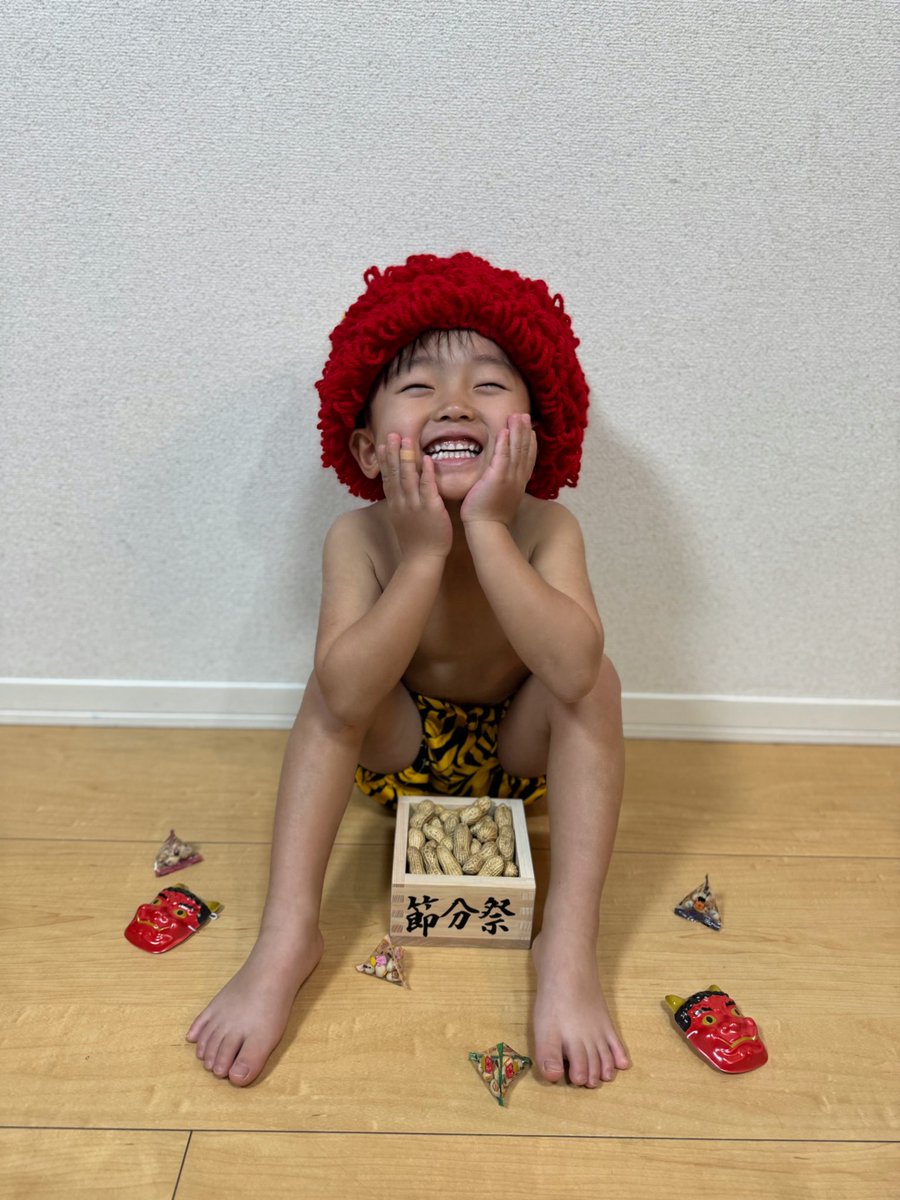 R0311rrr's tweet photo. 2025年2月3日 節分👹👹🫘 https://t.co/hetQVUfoKL