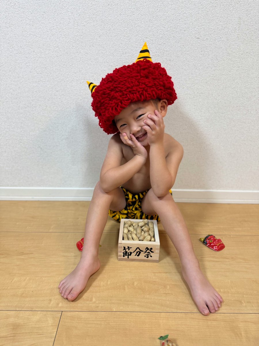 R0311rrr's tweet photo. 2025年2月3日 節分👹👹🫘 https://t.co/hetQVUfoKL