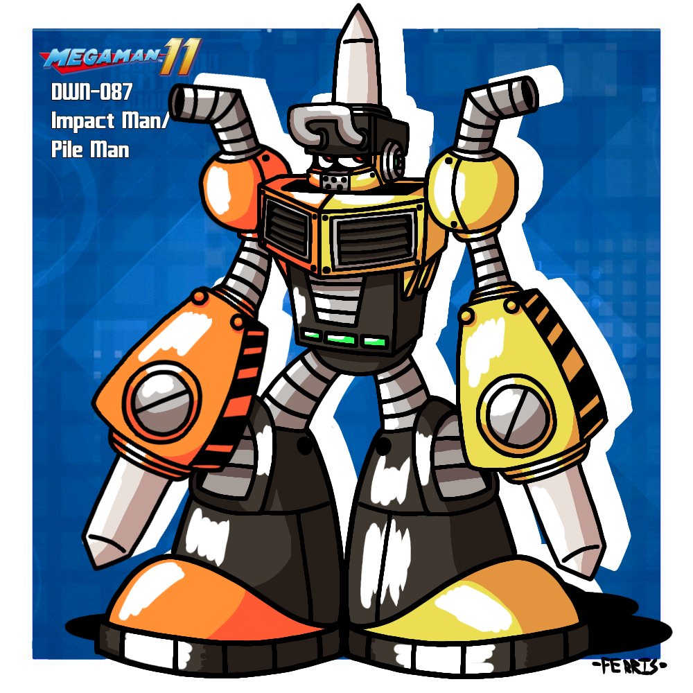 FerrisFrokarril's tweet photo. Drawing every single Robot Master until I forget: Day 87

DWN-087 - Impact Man / Pile Man

#megaman #rockman #fanart #torchman #robotmaster
#rkgk #capcom #art https://t.co/URrxlVKsVl