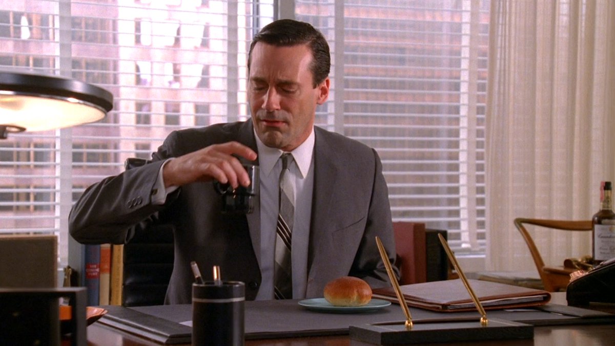 MadMenQts's tweet image. #tfw Miss Blankenship made the coffee