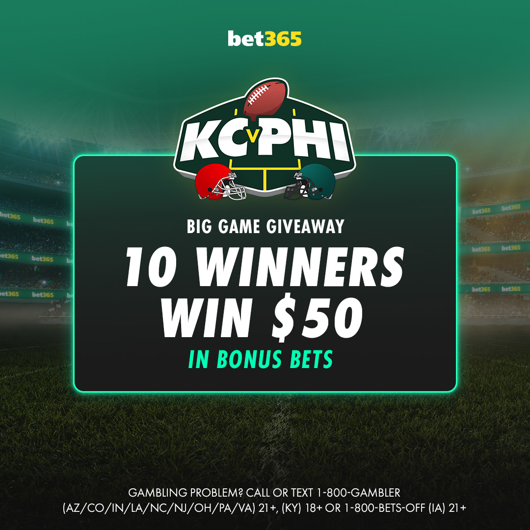 bet365_us's tweet image. 💰 BIG GAME BONUS BET GIVEAWAY 💰

To enter:
1⃣ Repost
2⃣ Follow @bet365_us
3⃣ Predict the winner of the Big Game 🏈

10 winners will be selected after the game.

Must be 21+ (18+ KY) | T&amp;amp;Cs: bit.ly/bet365-Big-Gam…