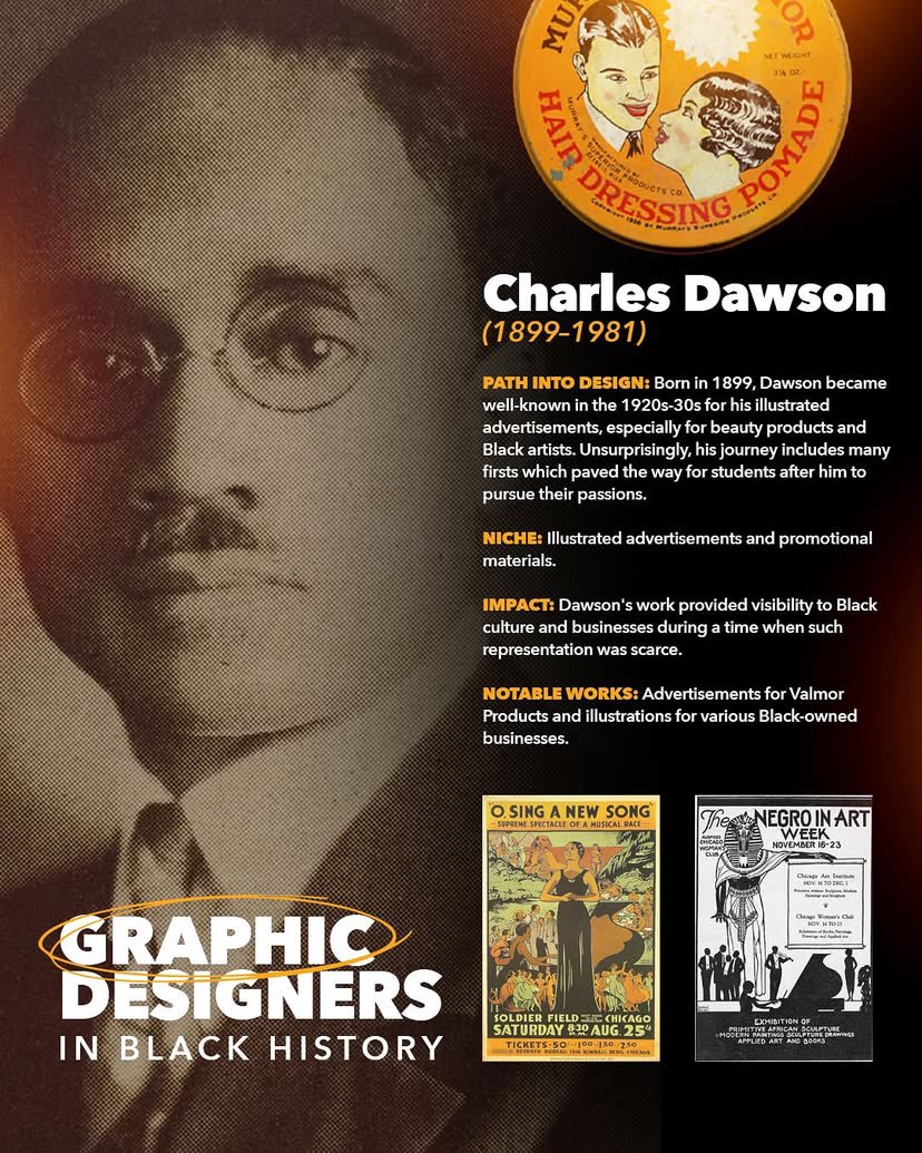 Graphic Designers In Black History 

CHARLES DAWSON