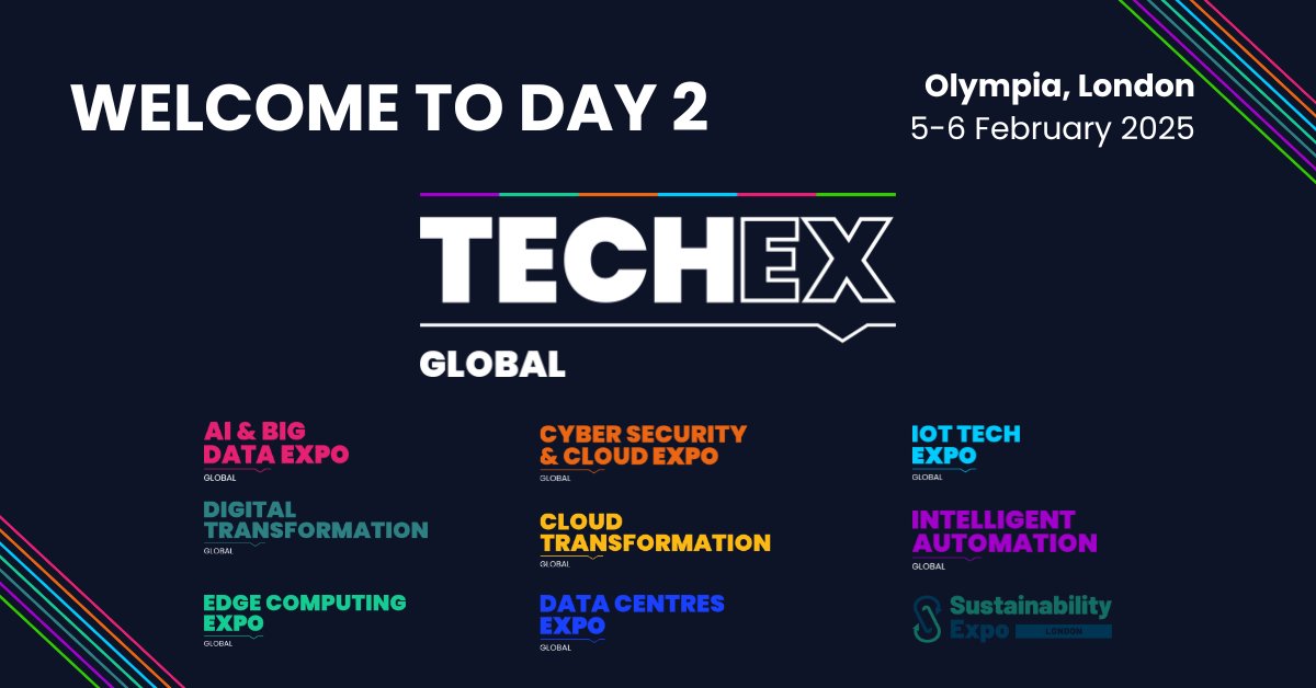 TechEx (@techex_event) on Twitter photo 🚀 Welcome to Day 2 of TechEx Global 2025! 🌍✨
Get ready for more expert-led sessions, dynamic discussions & cutting-edge tech! Don’t miss today’s panels on AI regulation, digital twins, cybersecurity & more.
🏢 Explore the expo floor & connect!
#TechEx #Innovation 🚀 Welcome to Day 2 of TechEx Global 2025! 🌍✨
Get ready for more expert-led sessions, dynamic discussions & cutting-edge tech! Don’t miss today’s panels on AI regulation, digital twins, cybersecurity & more.
🏢 Explore the expo floor & connect!
#TechEx #Innovation