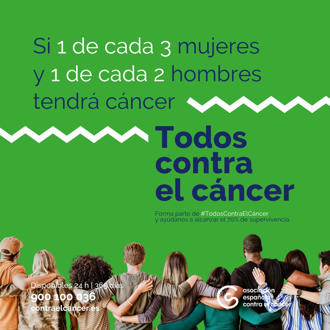 SPARGranCanaria's tweet photo. Hoy, Día Mundial Contra el Cáncer, en @SPARGranCanaria elegimos formar parte de #TodosContraElCáncer.
Forma parte tú también y ayudemos a alcanzar el 70% de supervivencia.
#CompromisoSPAR #DíaMundialContraelCáncer @ContraCancerEs @ContraCancerLPA https://t.co/MNEJGPJ27z