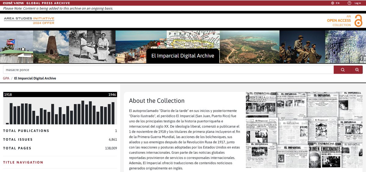 Ahora puedes consultar el periódico El Imparcial desde la Biblioteca Digital Puertorriqueña. 
La digitalización está disponible hasta el 1946 y se continúa ampliando. 
¡Te invitamos a explorar esta valiosa herramienta!
blogsbuprrp.org/2025/02/03/el-…
<a href="/iupialdia/">IUPI al Día</a> <a href="/uprrp/">UPR Río Piedras</a> #sbuprrp