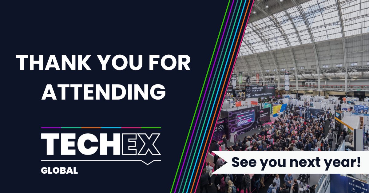 TechEx (@techex_event) on Twitter photo 🎬 That’s a Wrap on TechEx Global 2025! 🚀
What an incredible two days at Olympia London—insights, connections, and game-changing ideas!
🚀 See You Next Year! TechEx returns to Olympia London on 5 Feb 2026. Stay tuned for registration!
#TechEx #Innovation #Tech #TechEvents 🎬 That’s a Wrap on TechEx Global 2025! 🚀
What an incredible two days at Olympia London—insights, connections, and game-changing ideas!
🚀 See You Next Year! TechEx returns to Olympia London on 5 Feb 2026. Stay tuned for registration!
#TechEx #Innovation #Tech #TechEvents
