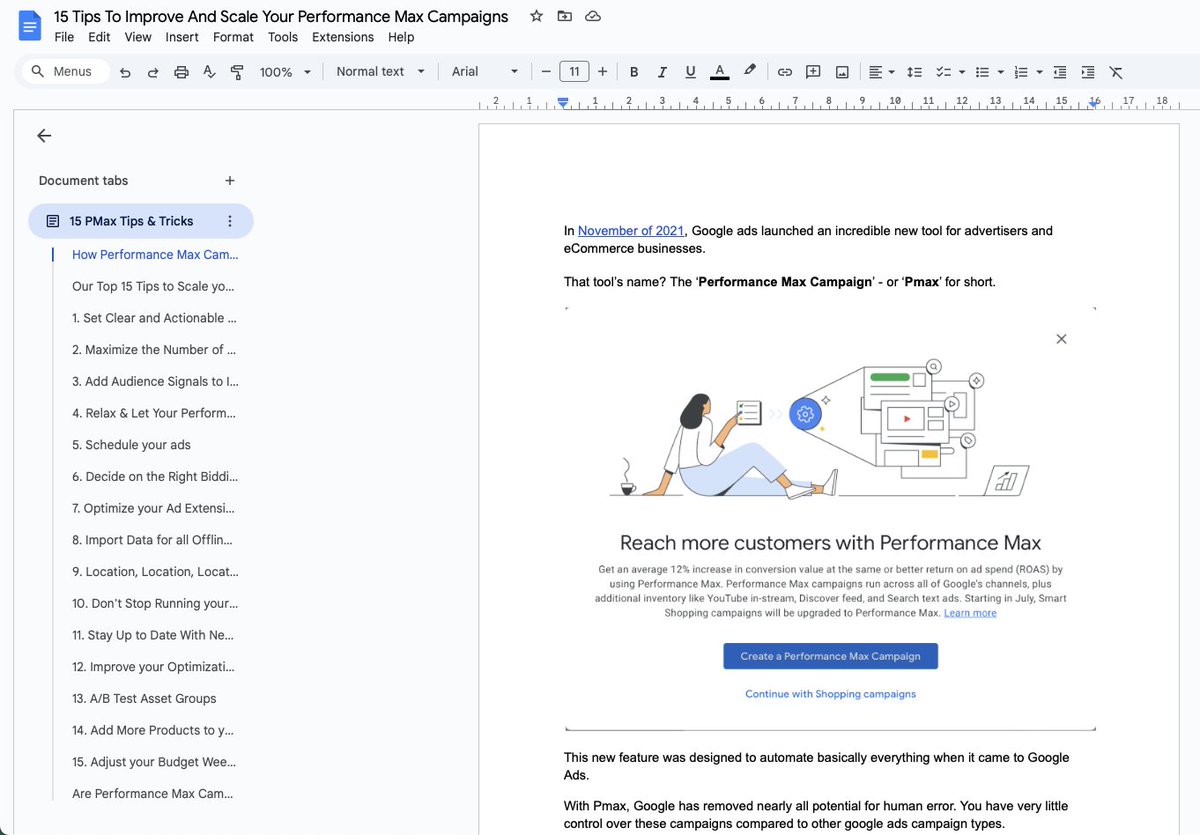 DTC Brand Owners:

I spent the last 3 years perfecting my Performance Max campaigns strategy

And ended up making $53m just from them alone

Today, I want to give you a 20-page doc on 15 Pmax tips + tricks

Like + comment "MAX" + retweet &amp; I'll send it over

(Must be following)