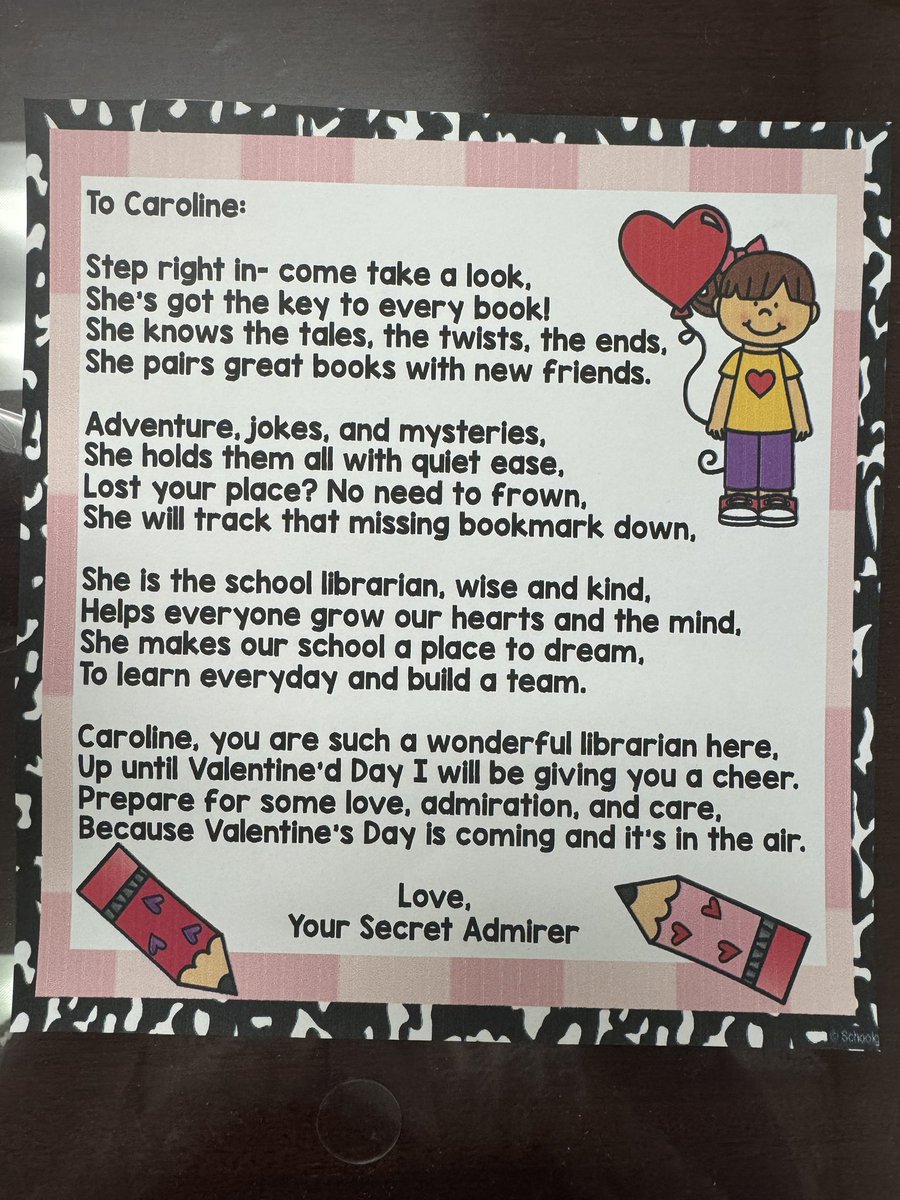 EpsteinCaroline's tweet image. I have a Secret Admirer @BinksForestES! This is soooo sweet! @MichellaLevy @emapbc @LibraryCurrent @pbcsd @Ed_Tierney1 @LibraryCurrent #lovemylibraryPBCSD