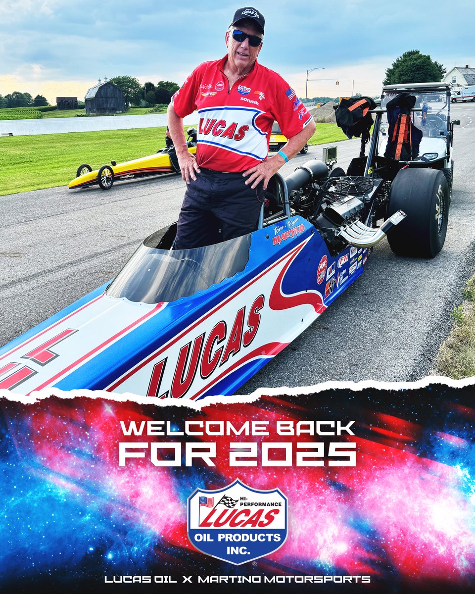 Martino Motorsports Would Like to Welcome Back Lucas Oil Products, Inc. for 2025!  

Whether it’s Street, Strip, Marine, or Auxiliary… Lucas Oil Has Always Kept Martino Motorsports Clean, Protected, and Running Since the 1990s! 

<a href="/Lucas_Oil/">Lucas Oil Products</a>