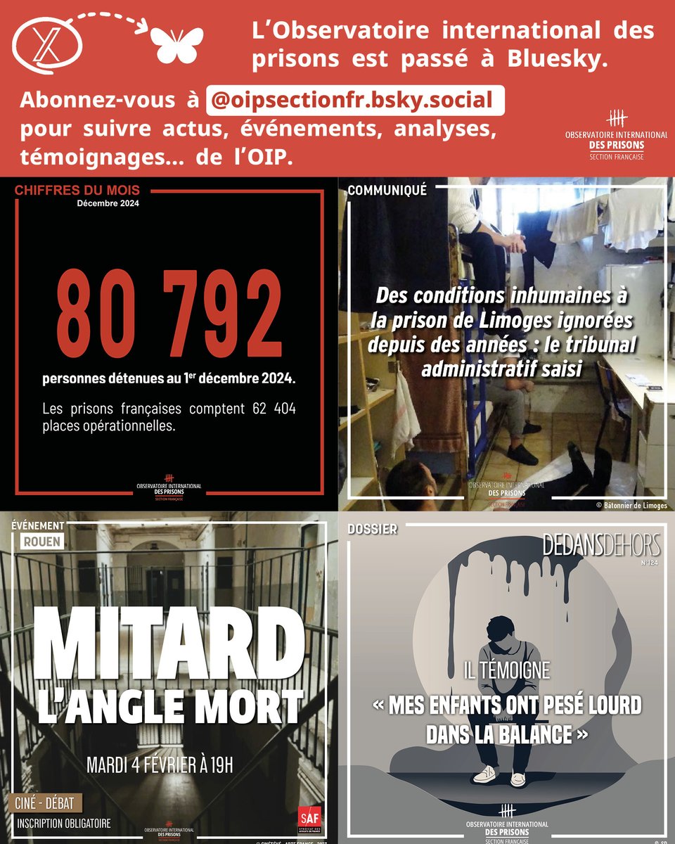 Observatoire international des prisons (OIP) tweet media